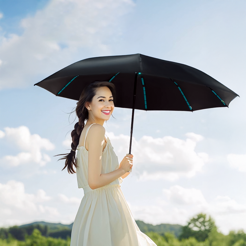 Premium UV Folding Umbrella – Gradient, Durable